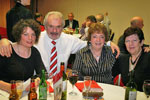 Alan Crudace with wife Jean and friends